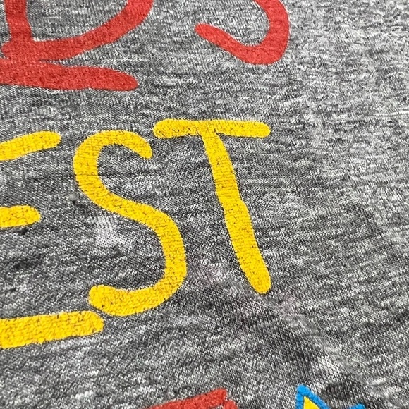 Vintage 1980s World's Greatest Fisherman Fishing 80s Tee Tshirt - Picture 6 of 8